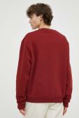 Бавовняна кофта Les Deux Blake чоловіча колір бордовий з принтом