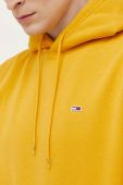 Кофта Tommy Jeans чоловіча колір жовтий з капюшоном однотонна