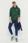 Кофта Tommy Jeans чоловіча колір зелений з капюшоном однотонна (3284013)