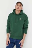 Кофта Tommy Jeans чоловіча колір зелений з капюшоном однотонна (3284013)