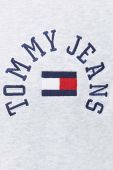 Кофта Tommy Jeans чоловіча колір сірий з капюшоном з аплікацією (3281773)