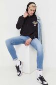 Кофта Tommy Jeans чоловіча колір чорний з капюшоном з аплікацією (3284043)