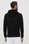 Кофта лаунж BOSS колір чорний з капюшоном візерунок (3287990)
