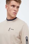 Кофта Boss Green BOSS GREEN чоловіча колір бежевий однотонна