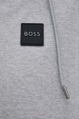 Кофта BOSS чоловіча колір сірий з капюшоном меланж (3359901)