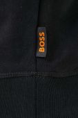 Кофта Boss Orange BOSS ORANGE чоловіча колір чорний з капюшоном з принтом (3399006)