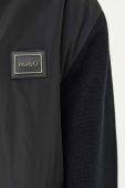 Куртка-бомбер HUGO чоловічий колір чорний перехідна