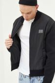 Куртка-бомбер HUGO чоловічий колір чорний перехідна
