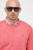 Кофта Polo Ralph Lauren чоловіча колір рожевий однотонна