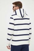 Кофта Polo Ralph Lauren чоловіча колір білий з капюшоном візерунок