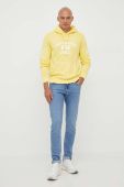 Кофта Polo Ralph Lauren чоловіча колір жовтий з капюшоном з принтом