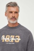 Кофта Pepe Jeans Meier чоловіча колір сірий з принтом