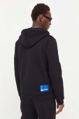 Кофта Karl Lagerfeld Jeans чоловіча колір чорний з капюшоном з принтом (3351296)