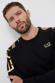 Кофта EA7 Emporio Armani чоловіча колір чорний з принтом (3309833)