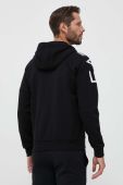 Кофта EA7 Emporio Armani чоловіча колір чорний з капюшоном з принтом (3332709)