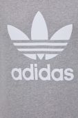 Бавовняна кофта adidas Originals чоловіча колір сірий з принтом