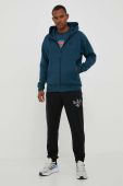 Кофта adidas Z.N.E чоловіча з капюшоном однотонна колір блакитний