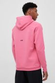 Кофта adidas Z.N.E чоловіча колір рожевий з капюшоном з аплікацією