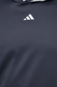 Тренувальна кофта adidas Performance Select колір чорний з капюшоном з принтом