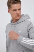 Кофта adidas Originals чоловіча колір сірий з капюшоном меланж (3353988)
