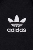 Кофта adidas Originals чоловіча колір чорний з капюшоном однотонна