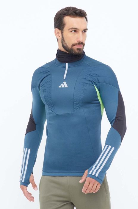 Тренувальна кофта adidas Performance Tiro 23 Competition Winterized колір бірюзовий візерунок