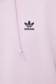 Кофта adidas Originals чоловіча колір рожевий з капюшоном з аплікацією