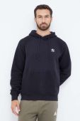 Кофта adidas Originals чоловіча колір чорний з капюшоном з аплікацією (3506590)