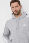 Кофта adidas чоловіча колір сірий з капюшоном меланж (3321814)