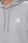 Кофта adidas чоловіча колір сірий з капюшоном меланж (3321814)