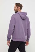 Кофта adidas чоловіча колір фіолетовий з капюшоном однотонна (3609244)