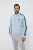 Кофта adidas чоловіча  з аплікацією колір блакитний
