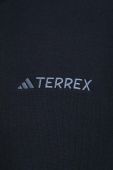 Кофта adidas TERREX Logo колір чорний з капюшоном однотонна