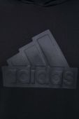 Кофта adidas чоловіча колір чорний з капюшоном з принтом (3335084)