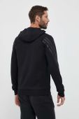 Кофта adidas чоловіча колір чорний з капюшоном з принтом (3321864)