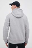 Кофта adidas чоловіча колір сірий з капюшоном з принтом (3302723)