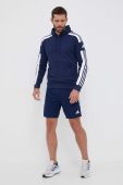 Кофта adidas Performance Squadra 21 колір синій з капюшоном з аплікацією