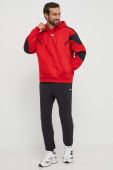 Кофта adidas Originals чоловіча колір червоний з капюшоном візерунок