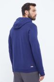 Кофта Fila чоловіча колір синій з капюшоном з принтом