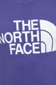 Бавовняна кофта The North Face чоловіча колір фіолетовий з принтом