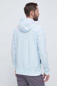 Спортивна кофта The North Face Tekno Logo з капюшоном з принтом колір блакитний
