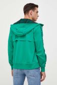 Кофта Michael Kors чоловіча колір зелений з капюшоном з аплікацією