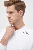 Кофта Guess чоловіча колір білий з аплікацією (3496273)