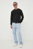 Кофта Guess чоловіча колір чорний з аплікацією (3609267)
