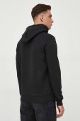 Кофта Guess чоловіча колір чорний з капюшоном з аплікацією (3597440)