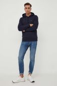 Кофта Guess чоловіча колір синій з капюшоном однотонна (3597468)
