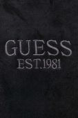 Кофта Guess чоловіча колір чорний з капюшоном з аплікацією (3617312)