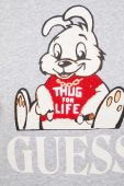 Кофта Guess Guess x Banksy чоловіча колір сірий меланж
