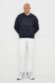 Кофта Armani Exchange чоловіча колір синій з принтом (3365779)