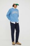 Бавовняна кофта Les Deux чоловіча  з принтом колір блакитний